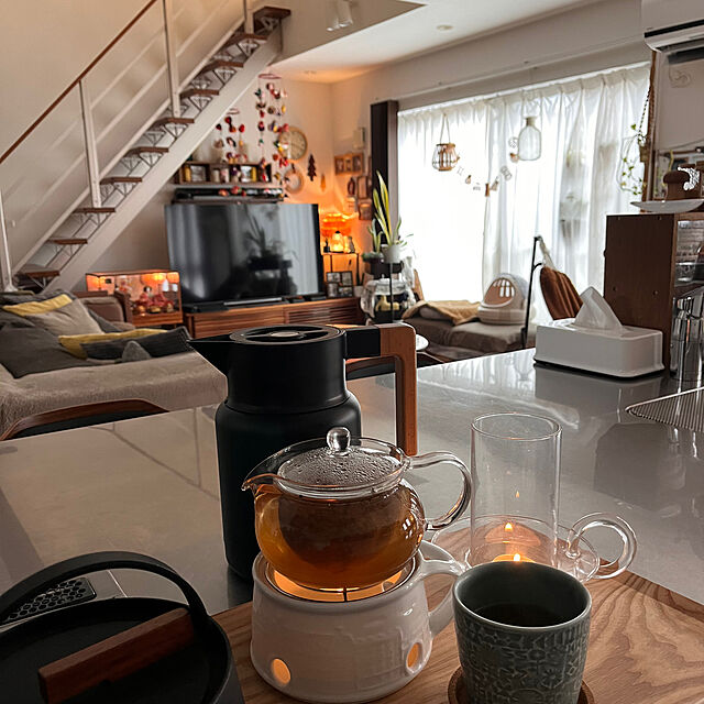 kojimasaの-ferm LIVING キャンドルホルダー ガラス 北欧 キャンドルスタンド キャンドル ロウソク立て ろうそく立て 蝋燭立て ferm living ファームリビングの家具・インテリア写真