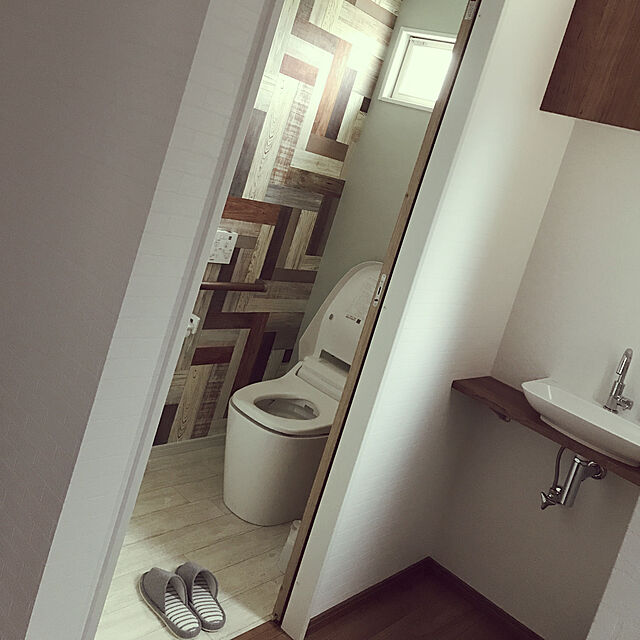 Suzu_rinのニトリ-洗えるトイレスリッパ(スミス GY) の家具・インテリア写真