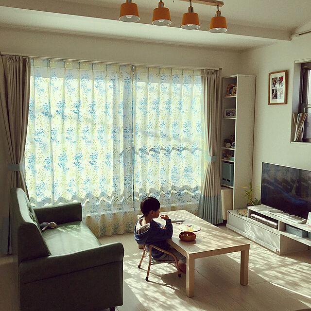 kana_homestyleのニトリ-ローボード(クラッセ120 WH) の家具・インテリア写真