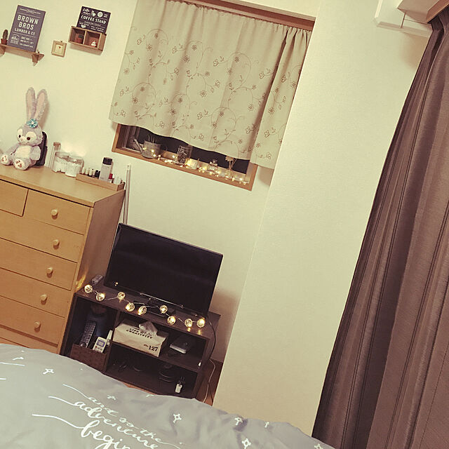 nanaのニトリ-カフェカーテン(フルール2 150X75) の家具・インテリア写真