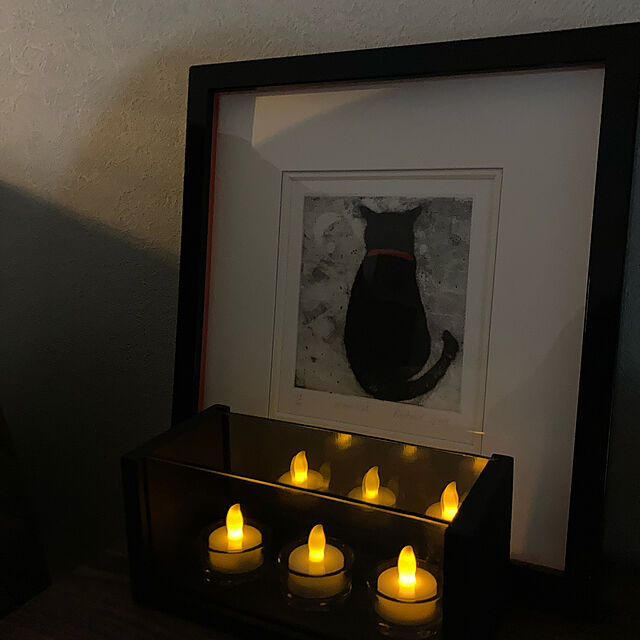 Da10の-クリスマス LED キャンドル ゆらぎ 3連 専用ガラスケース付きの家具・インテリア写真