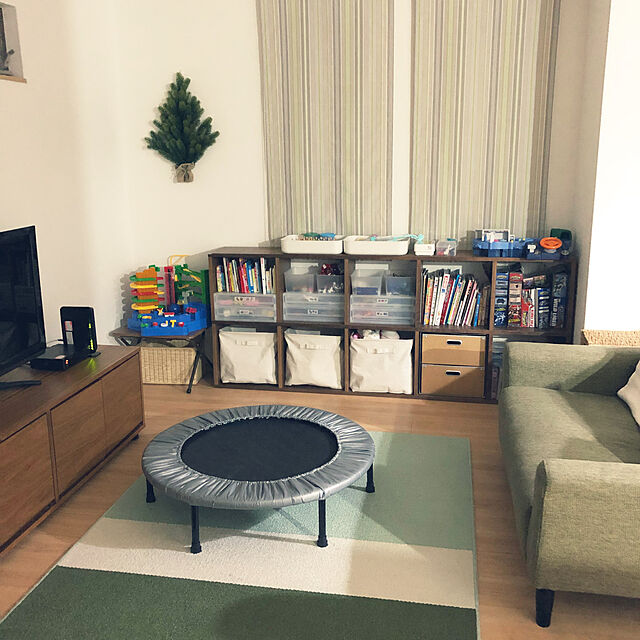 keikokanaの無印良品-パルプボード・引出式・２段の家具・インテリア写真