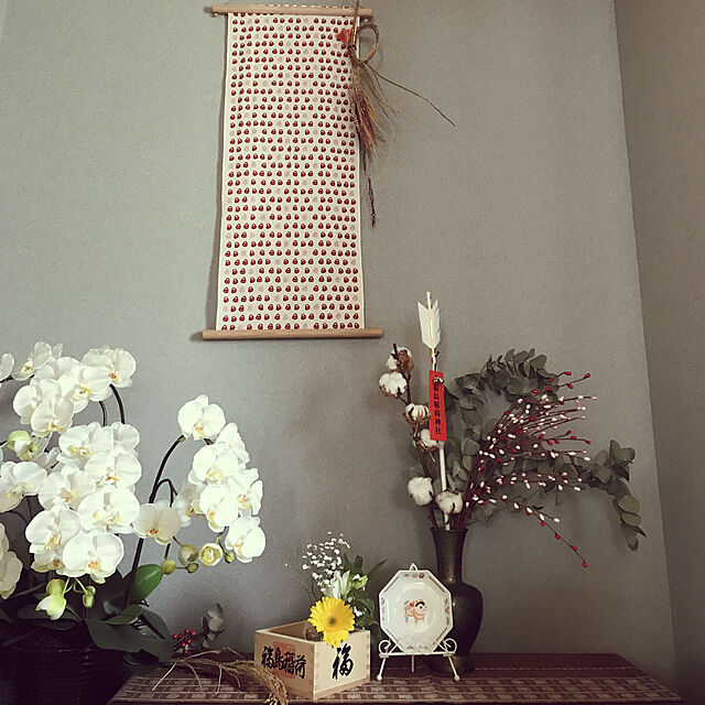 yukichi.wanwaのMiyamoto-Towel-ミヤモトタオル(Miyamoto-towel) 宮本 kenema 日本製 タペストリー棒 マグネット式 手ぬぐい 壁掛け ディスプレイ 木製 幅39cm 60103の家具・インテリア写真