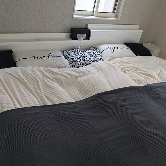 YU-RIのニトリ-シングルベッドフレーム(カイト3 WH LEG) の家具・インテリア写真