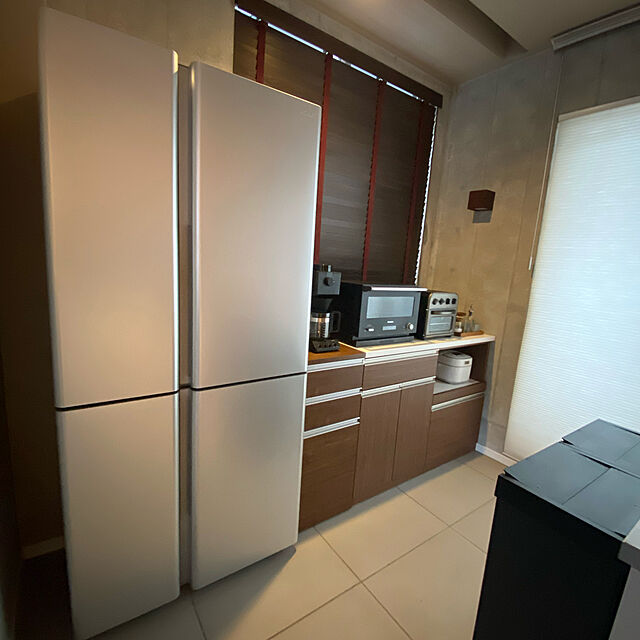 halupiiigのニトリ-キッチンカウンター(リガーレ160CT MBR) の家具・インテリア写真