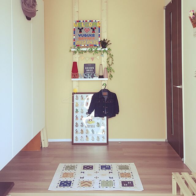 cocomamaのイケヒコ・コーポレーション-玄関マット 『ギャベル』 アイボリー 約60×90cm 2034360の家具・インテリア写真