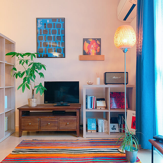 Kazuki___roomの-やわらかな織りのカイセリ産キリム　チェイレキ113×81cmオレンジ/グリーンの家具・インテリア写真