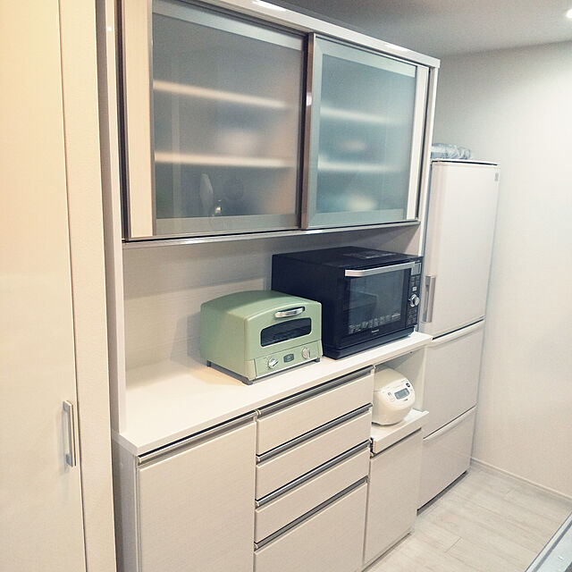 aimoの-食器棚 食器入れ レンジ台 レンジボード 160cmOP食器棚010610 レイの家具・インテリア写真