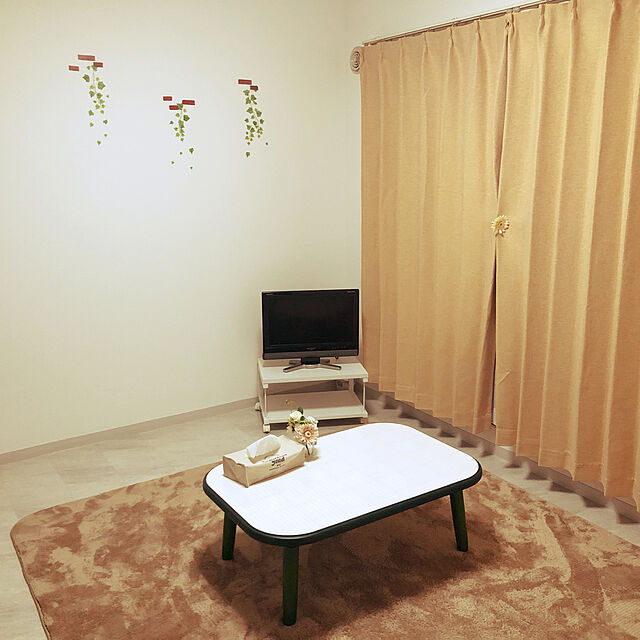 moka.maron0201のニトリ-遮光1級・遮熱・防炎カーテン(ノーチェ オレンジ 100X178X2) の家具・インテリア写真