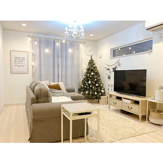 hii--の-【 フレーム別売り 】ポスター MERRY ALPHABET WH　クリスマスの家具・インテリア写真