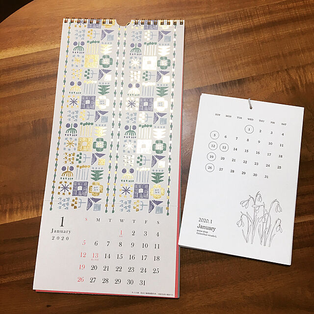 halkokoのアートプリントジヤパン-アートプリントジャパン 2020年 ゴールドアクセント壁掛け/点と線模様製作所カレンダー vol.110 1000109320の家具・インテリア写真