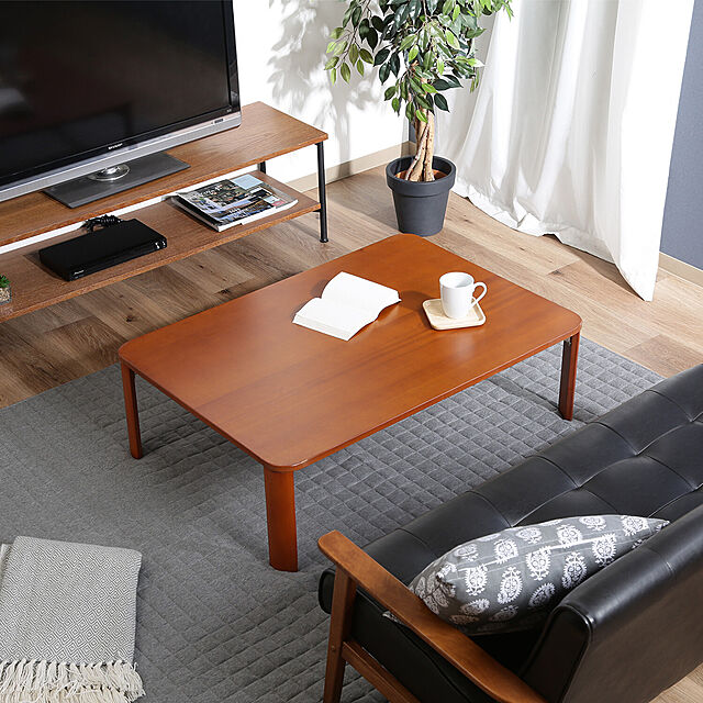 SMB_selectionの不二貿易-折脚ローテーブル（ナチュラル）　ＫＳＭ−１０５７５ＮＡの家具・インテリア写真