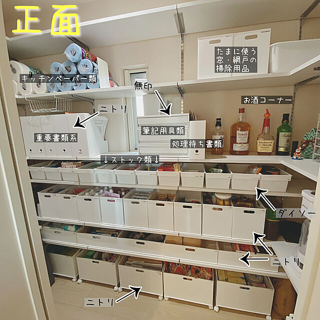 RRM.LIFEのニトリ-収納ケース Nインボックス(W) タテハーフ(ホワイト) の家具・インテリア写真