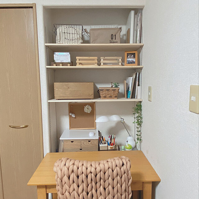 wabfmatsuriのDYNWAVE-手チャンキーニット毛布厚手のウールかさばる編み物 - ブラウン, 80 x 60cmの家具・インテリア写真