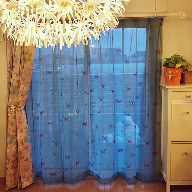 623の-【58サイズ】透け感のあるボイルカーテンの家具・インテリア写真