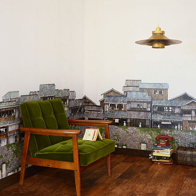 kabegamiyahonpoの-貼ってはがせる壁紙「WALLTZ(ウォルツ)」あらきかずま / 私生活-B（巾424cm×259cm）（9パネルセットで販売） 壁紙屋本舗の家具・インテリア写真