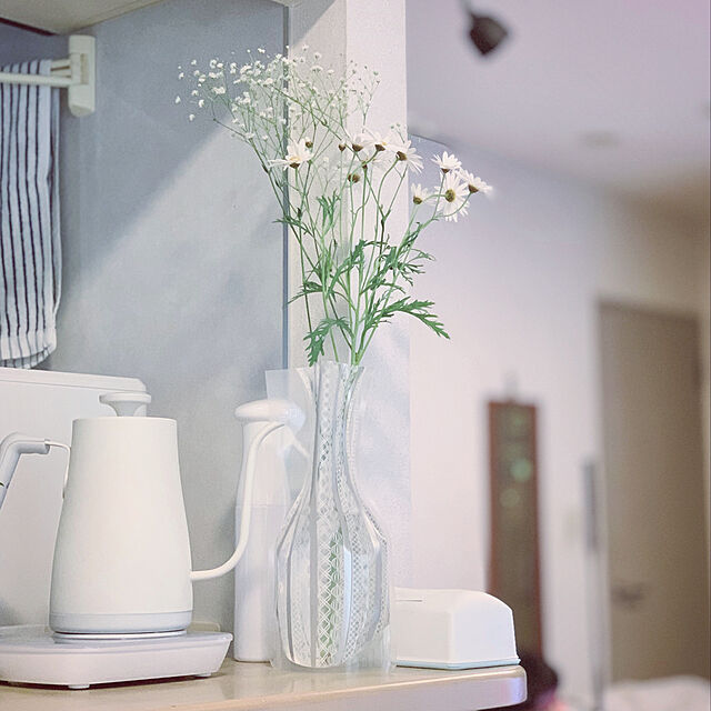 kuruMiのドラフト-D-BROS　フラワーベース　レースストライプ （2サイズ2枚入り） 花瓶 ネコポス便利用可 ギフトの家具・インテリア写真