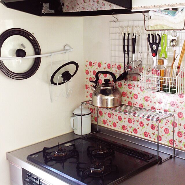 sakura0325のカントリーハートワン-ホワイトホーロー オイルポット（ブラックライン）の家具・インテリア写真