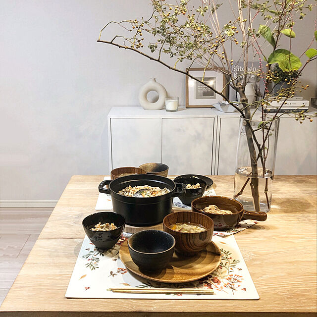 chino.homeのニトリ-手付き丸深皿 オーブンウェア(飴釉) の家具・インテリア写真