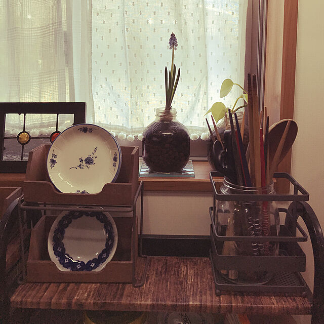 sayakaの-salut!(サリュ) ワイヤーツールスタンドGY グレーの家具・インテリア写真