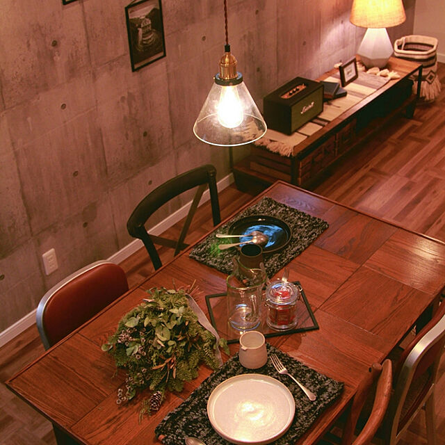 matsudahome.osakaの-【在庫無くなり次第終了】journal standard Furniture（ジャーナルスタンダードファニチャー）BOWERY DINING TABLE Parquet（バワリーダイニングテーブル・パーケット）の家具・インテリア写真