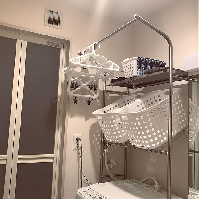 GUのニトリ-ランドリーバスケット ララ 23L(WH) の家具・インテリア写真