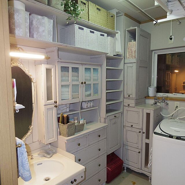knkmのニトリ-トレイ／フタ ライラ3 ハーフ(GY) の家具・インテリア写真