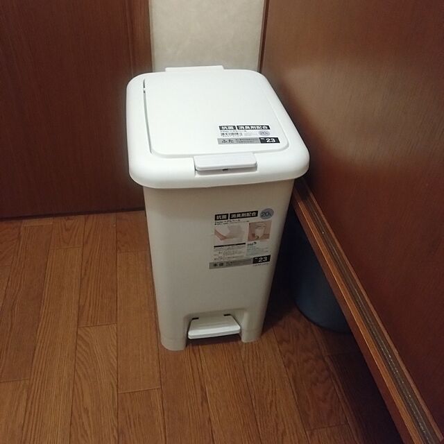 Rieの-抗菌・消臭2WAYペダルペール(20L ホワイト)ごみ箱 ゴミ箱 の家具・インテリア写真