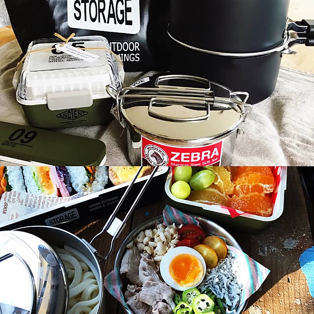 Megumiの正和-【正和】 STORAGE コンテナランチ（仕切付）電子レンジ・食洗機対応 お弁当箱 ランチボックス 【ストレージ】の家具・インテリア写真