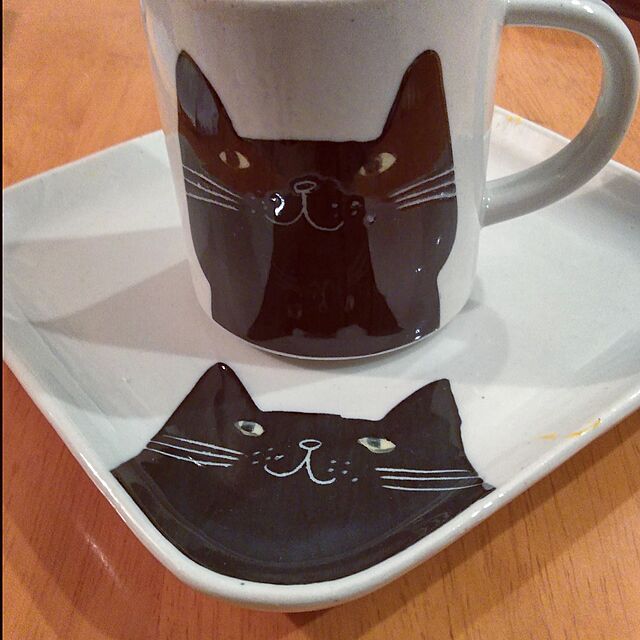 futukoの-【箱入り2個セット】まちねこ ペアマグセット　[H393]　[美濃焼]　　　キッチン　食器　グラス　コーヒーカップ　ティーカップ　マグカップ　猫　ネコ　ねこ　の家具・インテリア写真