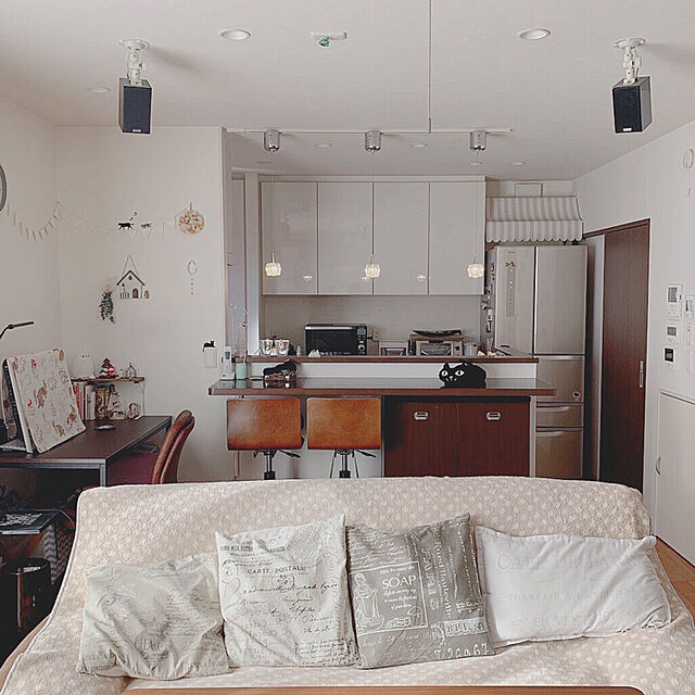 cloversのニトリ-デスクワゴンセット(ザッキーDBR デスク/ワゴン) の家具・インテリア写真