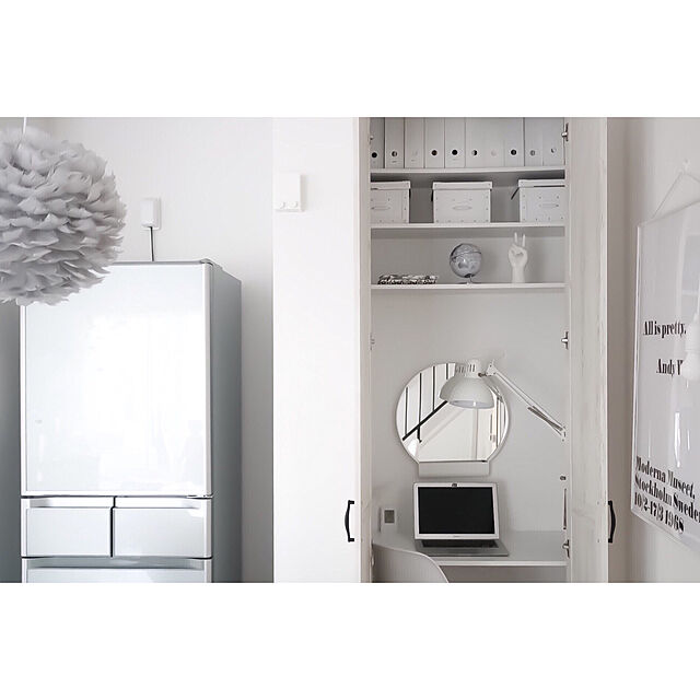 r.y0323__homeのイケア-【IKEA Original】FJALLA 収納ボックス ふた付き ホワイト 25x36x20 cmの家具・インテリア写真