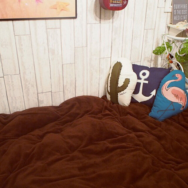 Sonokoのニトリ-敷きパッド シングル(NウォームT BR S) の家具・インテリア写真