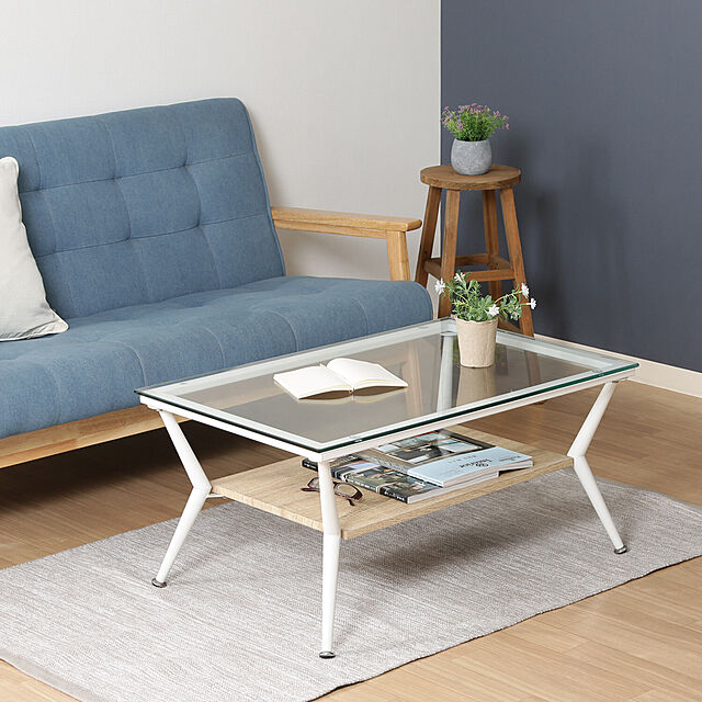SMB_selectionの不二貿易-ガラスリビングテーブル クレアの家具・インテリア写真