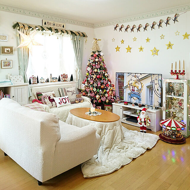 chururiのJOMA E-Shop-クリスマス飾り 星型 オーナメント グッズ CHRISTMAS X’mas 飾り 装飾 幸せを運ぶ スター クリスマス パーティー ウォールデコ 壁掛け 吊るし飾り (ゴールド)の家具・インテリア写真