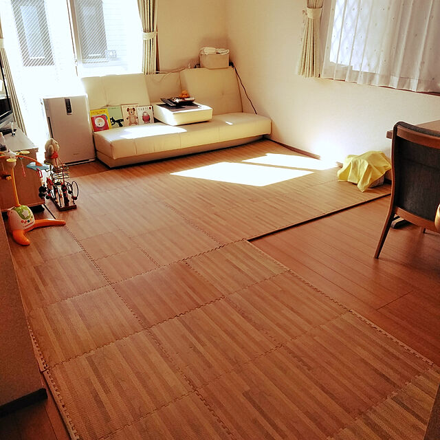 fuuのニトリ-木目調マット 8枚入り(MBR 45X45) の家具・インテリア写真