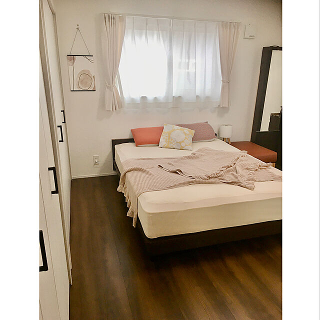 rihiの@fit-まくらカバー　ニットストライプ マンゴーの家具・インテリア写真
