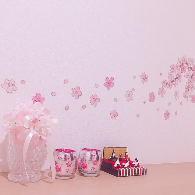 kaniの-春の豆雛三段飾り 【桃の節句】【ガラス】【雛人形】【台付き】【フォーカート】の家具・インテリア写真