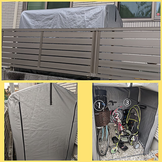 写真付きレビュー 最大1 000円off先着クーポン有 1 1 日 0時 サイクルハウス 4台 固定用ペグ付き 自転車置き場 家庭用 屋根 テント おしゃれ 防水 Uvカット 自転車 バイク 置き場 物置き ハウス サイクルポート 収納 自転車収納 ガレージ 簡易ガレージ バイク