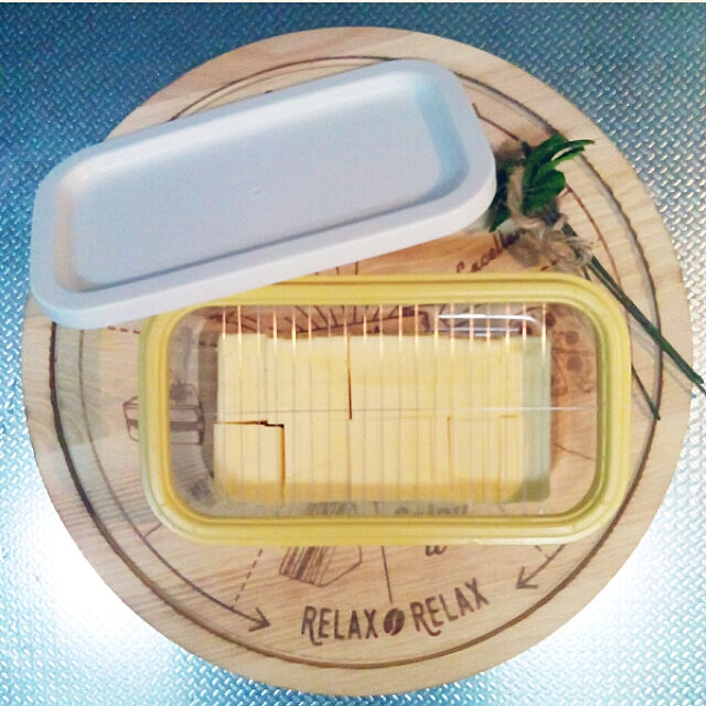 heart.emiemi57.whiteの曙産業-バターケース バターカッター 保存容器の家具・インテリア写真