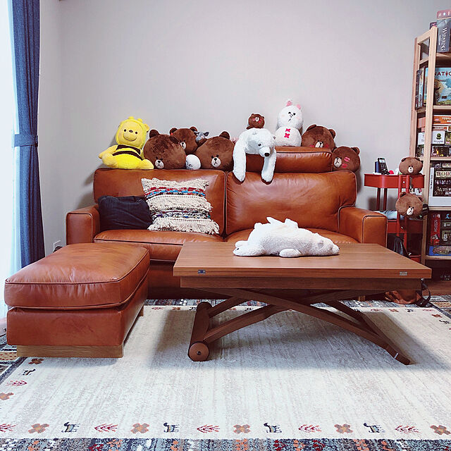 shirokumaの-約200×250cm（エジプト製ウィルトン織りラグ〈ラピス〉） ブルーケイ 【通販】の家具・インテリア写真