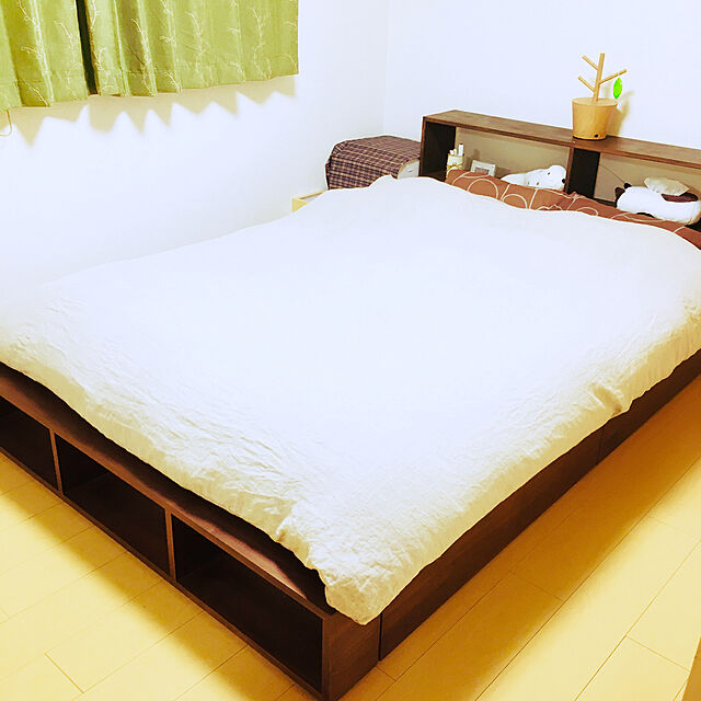 Nozomiのニトリ-遮光2級カーテン(トーシュ イエローグリーン 100X200X2) の家具・インテリア写真