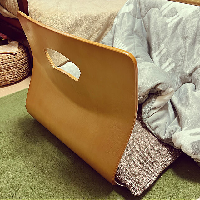 Hikariの弘益-弘益 木製曲げ木座椅子GZ-395 ナチュラル 【 1個 】の家具・インテリア写真