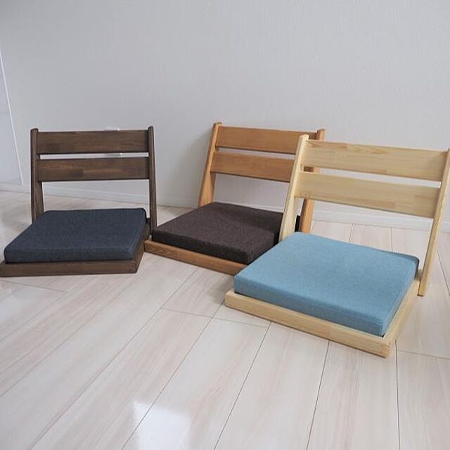 slowlifeの-天然木製 こたつ・ローテーブル用 座椅子 1点（デスクワーク/テレワーク）の家具・インテリア写真