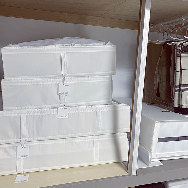 norakuro.1972のイケア-IKEA イケア SKUBB スクッブ スクップ 収納ボックス ホワイト 白 収納棚 69×55×19 収納ケース おしゃれ シンプル フタ付き ベッド下 ベッド下収納 おすすめ 大人気　送料無料 ikea　布団袋の家具・インテリア写真