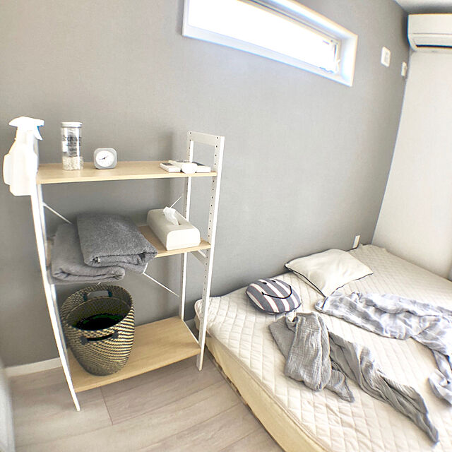 Yのニトリ-ミニタオルケット(コットンH GY) の家具・インテリア写真