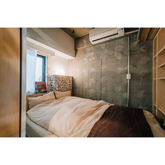 hidemaroomのニトリ-枕カバー 2枚セット(コットンリネンW BE S) の家具・インテリア写真