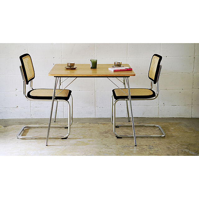 SouthOrangeの-イームズ 折りたたみテーブル DTM-2 ダイニングテーブル デザイナーズ リプロダクト プライウッド | デザイン 折り畳みテーブル 合板 コンパクト 大きい 木 正方形 フォールディングテーブル 木製 木目 アイアン スチール脚 ブルックリンの家具・インテリア写真