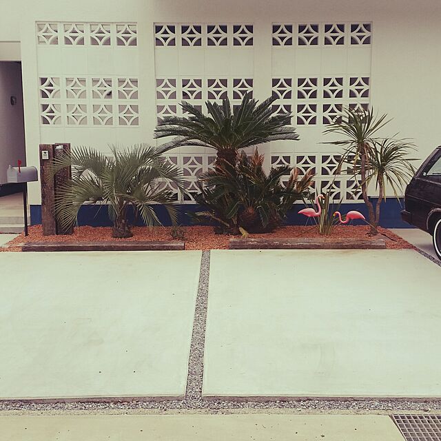 Kosukeの-【フラミンゴ/置物/ガーデニング/オブジェ】50’Sスタイル ピンクフラミンゴ ガーデンオブジェの家具・インテリア写真