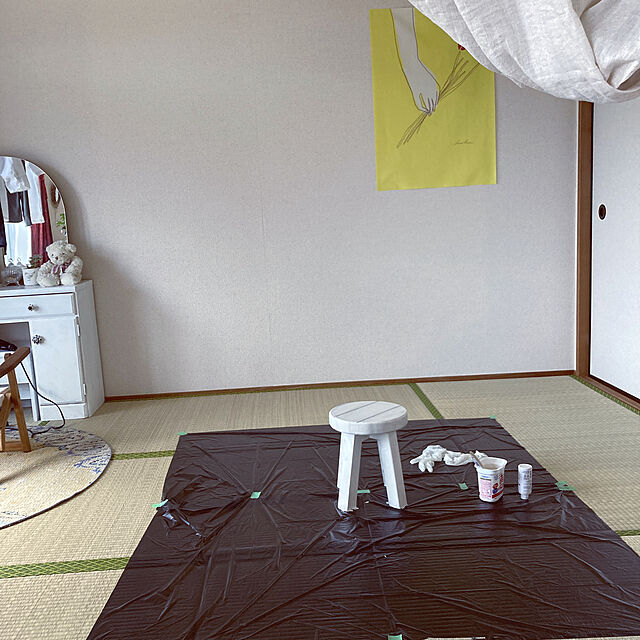 kurokoの-ファブリックポスター：For you（スズキカホ）の家具・インテリア写真
